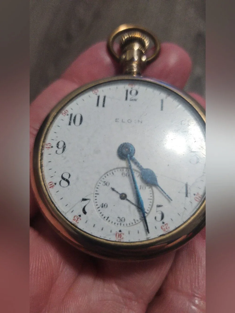 Ant. Elgin Pocketwatch 15J #122027031 W/ GF Philadelphia Etched Case #8070586 NW